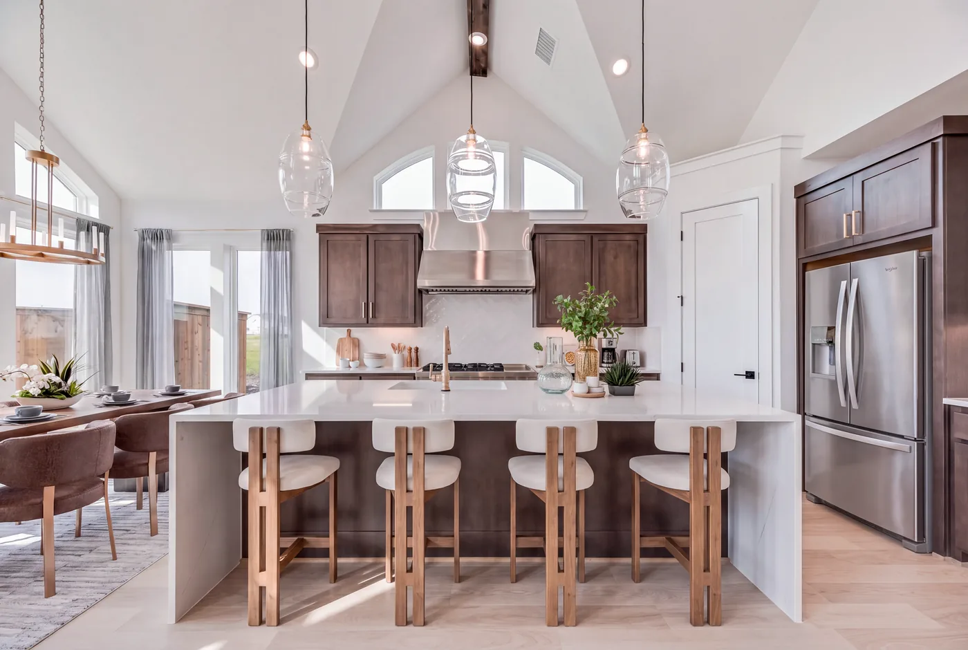 Kitchen at 821 Oleander, wide frame and its counter detail